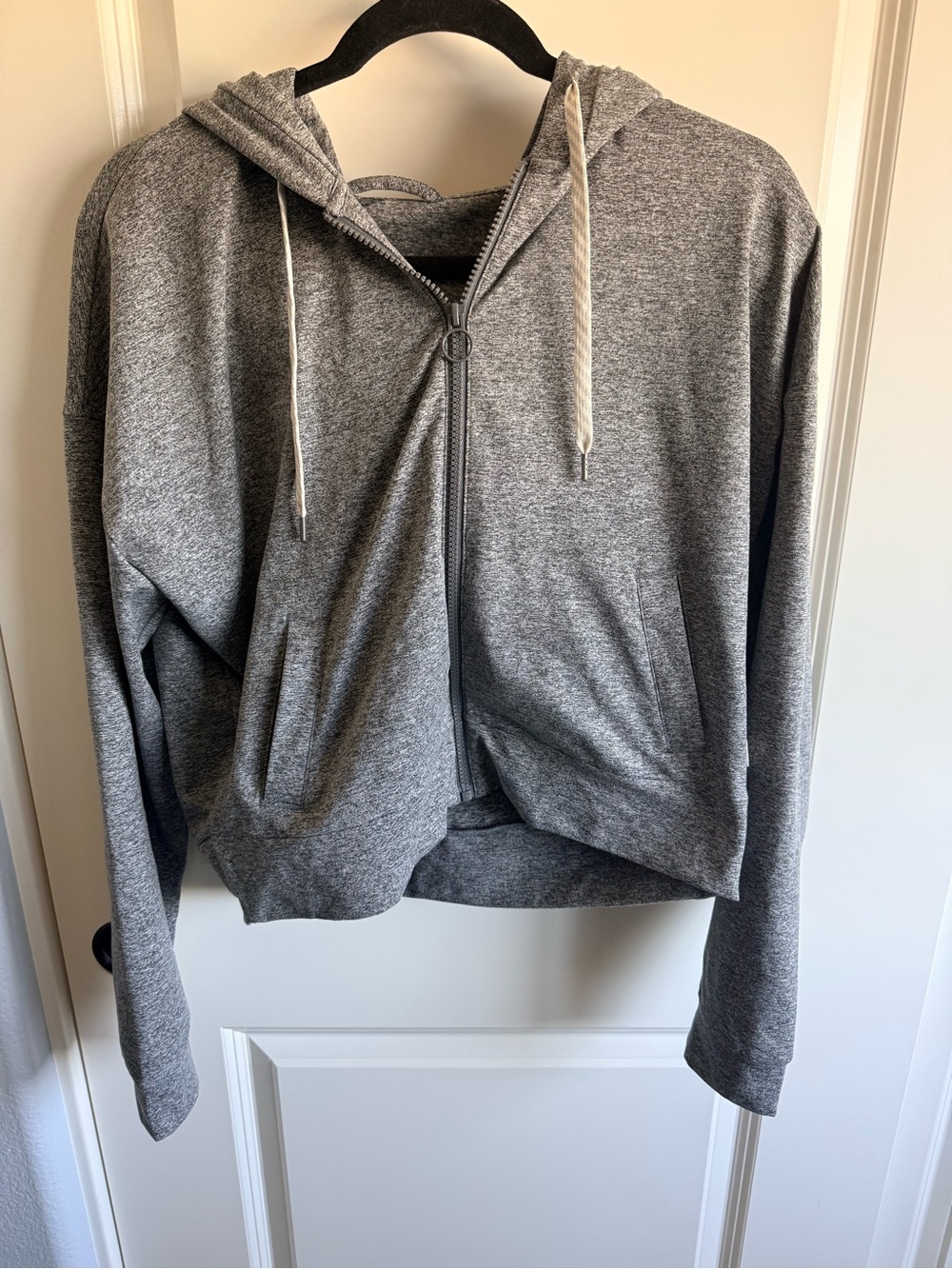Vuori Gray Zip-Up Hooded Jacket